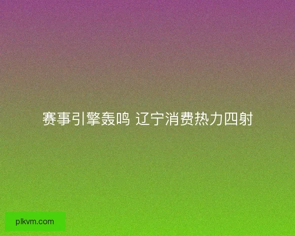 赛事引擎轰鸣 辽宁消费热力四射